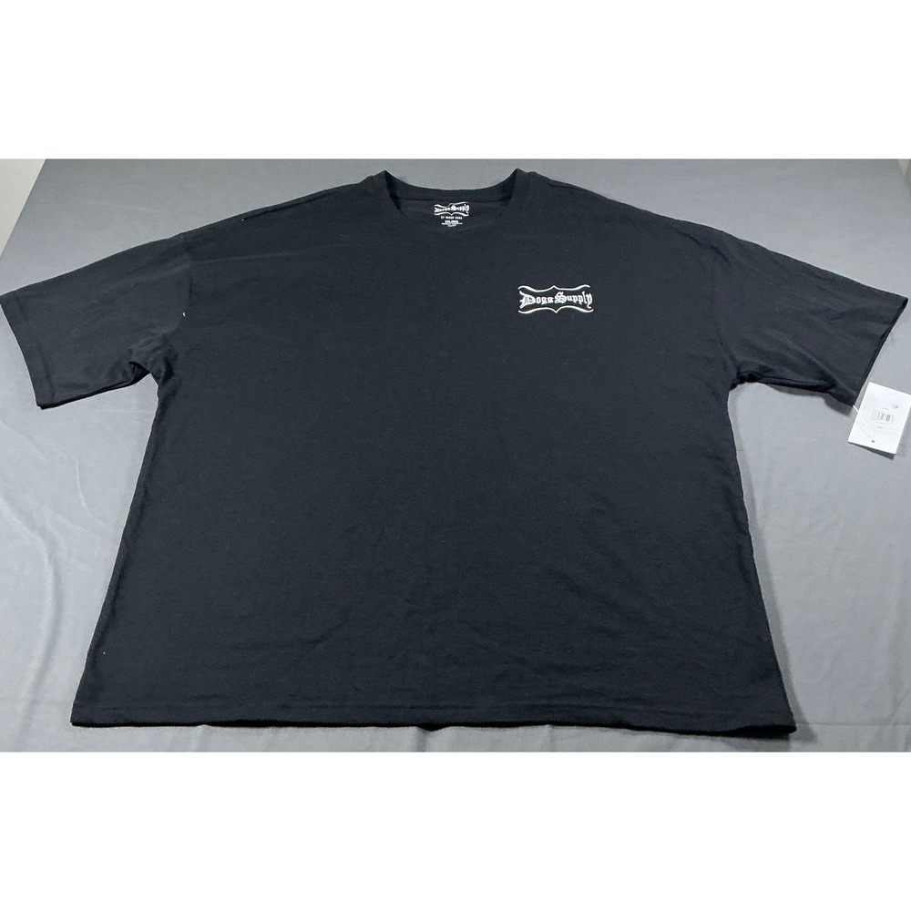 Dogg Supply by Snoop Dogg Mens Black Bandana Graphic T-Shirt 2XL Relaxed Fit‎